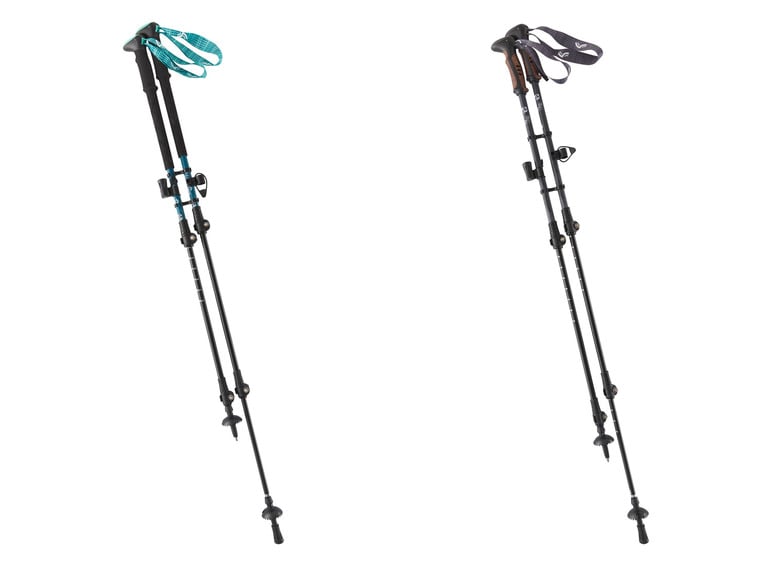 CRIVIT Aluminium-Trekkingstöcke, extrem leicht