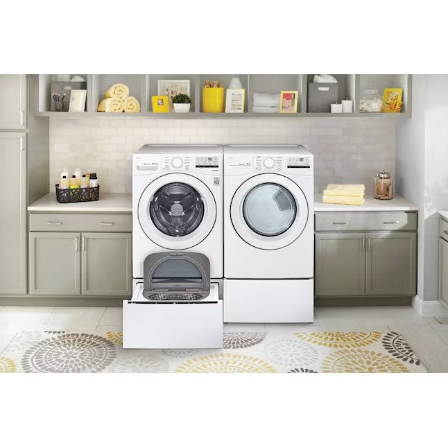 LG 7.4-cu ft Stackable Electric Dryer (White) ENERGY STAR