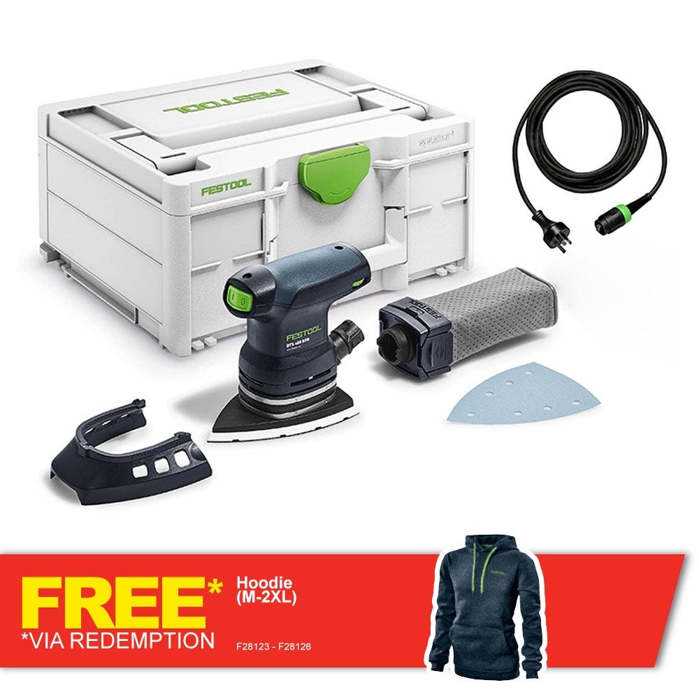 FESTOOL DTS 400 REQ 100 x 150mm Orbital Iron Head Sander in Systainer 577521