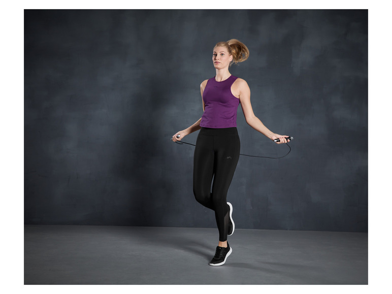 CRIVIT Damen Funktionstights, knöchellang, mit Handytasche