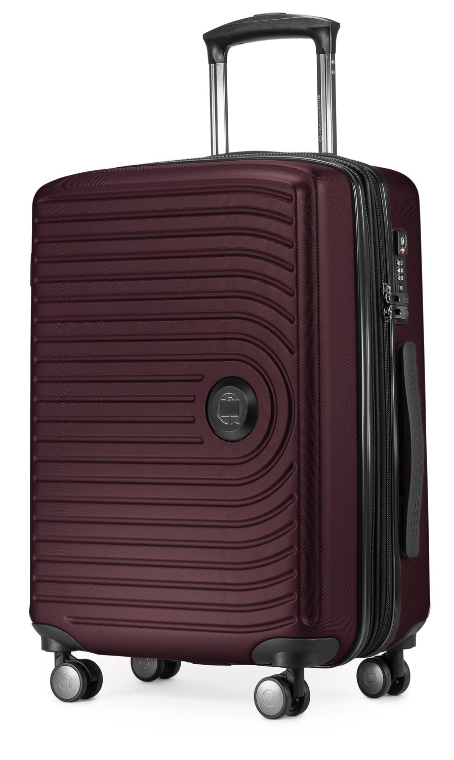 MITTE - hand luggage hard shell matt, XXL extension, TSA, 55 cm, 55 liters