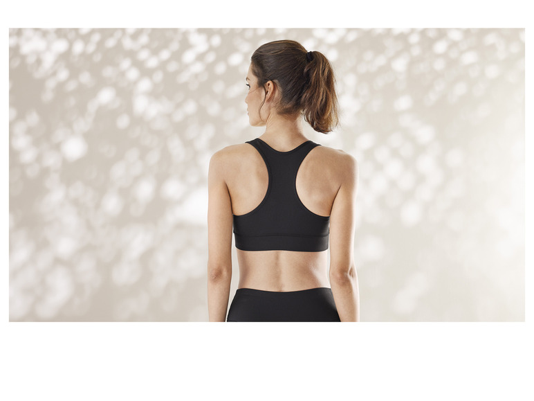 CRIVIT Damen Sport-Bustier, Medium Level, mit Ringerrücken