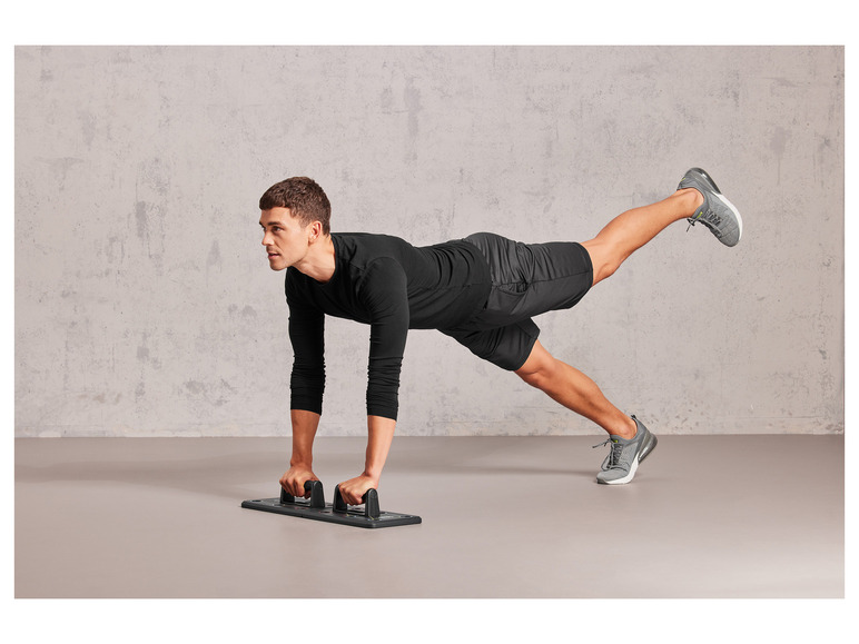 CRIVIT Push-up-Board / Fitnessroller, mit ergonomischen Griffen