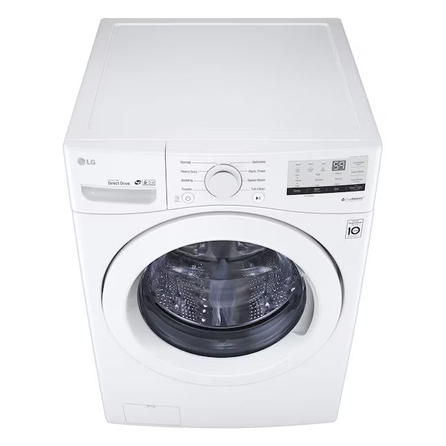 LG 4.5-cu ft High Efficiency Stackable Front-Load Washer (White) ENERGY STAR