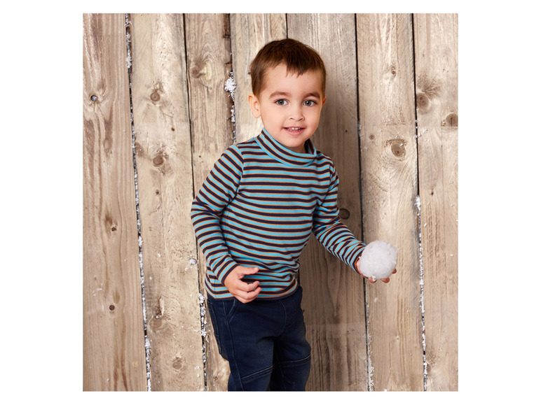 lupilu® Kinder-Thermo-Langarmshirts, mit Bio-Baumwolle, 2 Stück