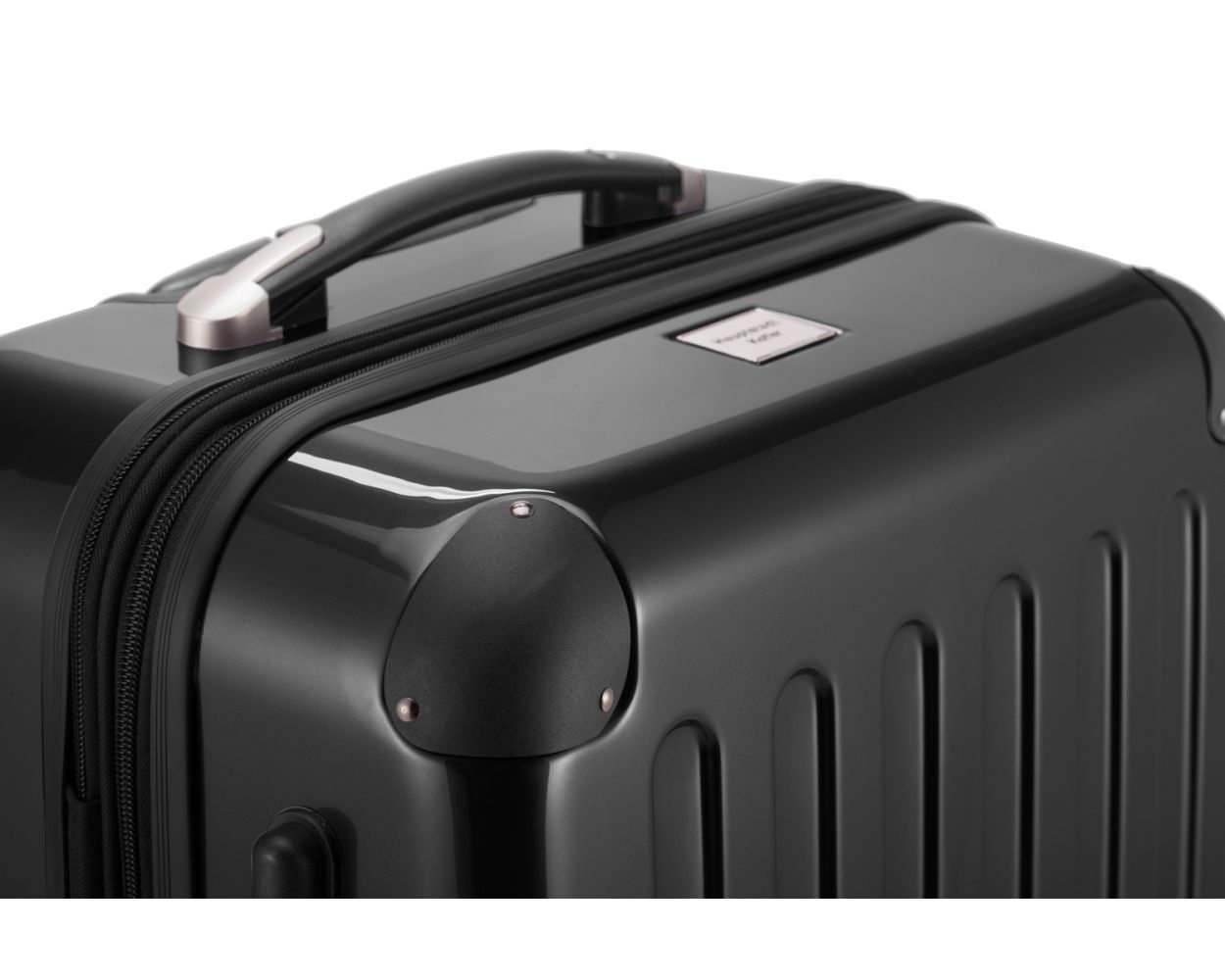 Alex - suitcase hard shell dark blue glossy, TSA, 65 cm, 74 liters