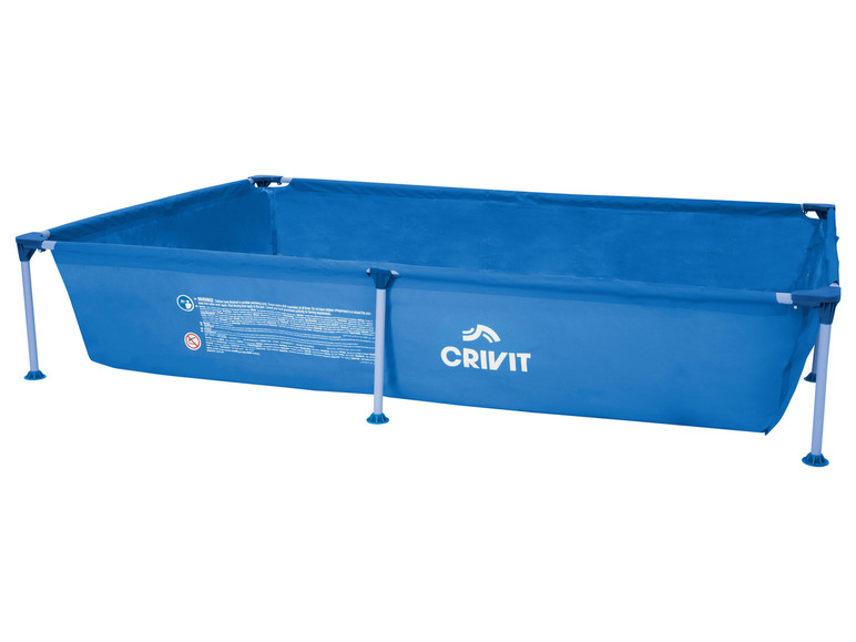 CRIVIT Metal-Frame-Pool L 228 x B 159 x H 42 cm