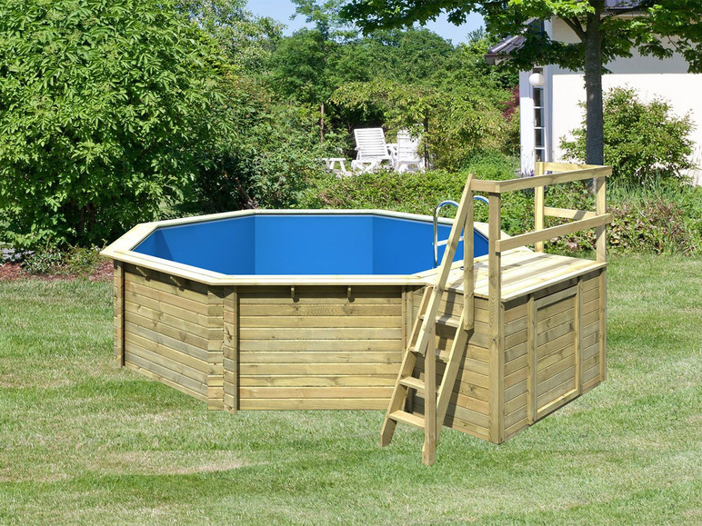 Karibu Karibu Holzpool »Classic«, wahlweise mit Sonnenterrasse