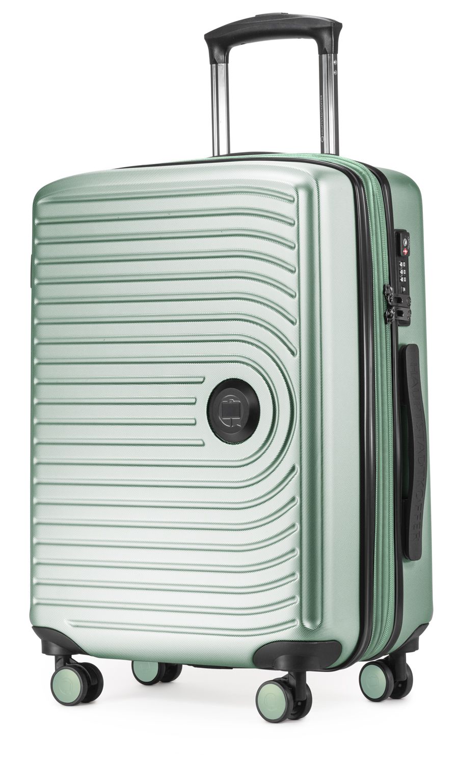 MITTE - hand luggage hard shell matt, XXL extension, TSA, 55 cm, 55 liters