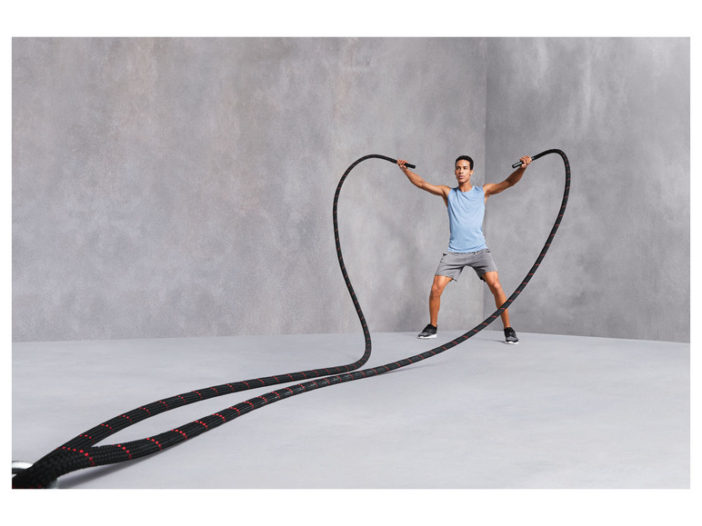 CRIVIT Trainingsseil, mit rutschfesten Enden, 10 m