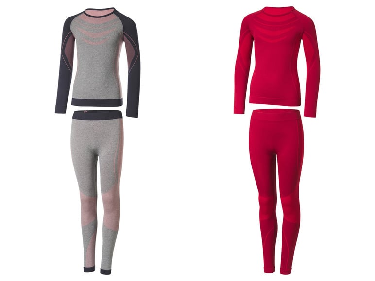 CRIVIT Kinder Seamless-Funktionsunterwäsche, 2-teilig, extra warm