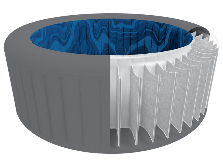 Bestway LAY-Z-SPA Whirlpool Santorini Ø 216 x 80 cm