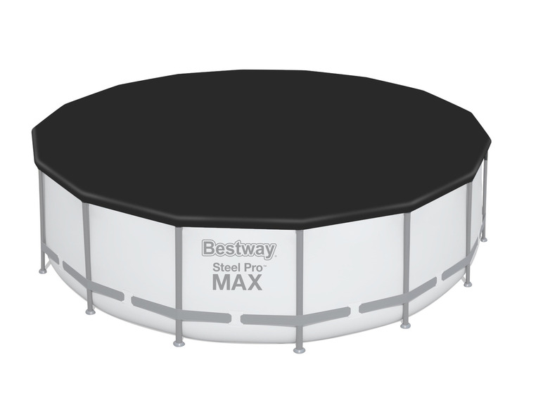 Bestway Steel Pro MAX™ Frame Pool Komplett-Set mit Filterpumpe, ca. Ø 488 x 122 cm