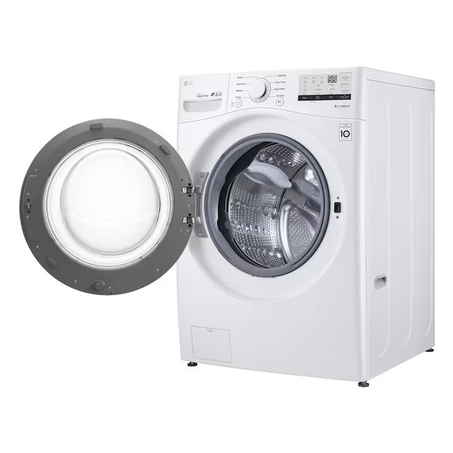 LG 4.5-cu ft High Efficiency Stackable Front-Load Washer (White) ENERGY STAR