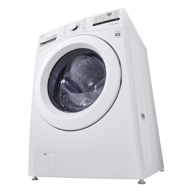 LG 4.5-cu ft High Efficiency Stackable Front-Load Washer (White) ENERGY STAR