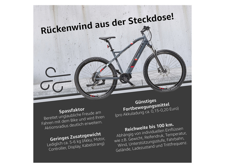 TELEFUNKEN E-Bike Mountainbike »Aufsteiger M925«, MTB, 27,5 / 29 Zoll