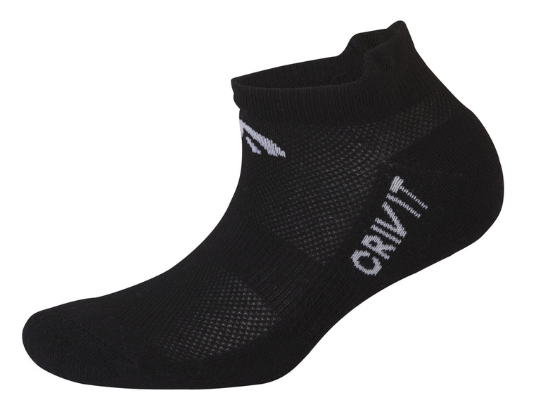 CRIVIT Damen Sport-Sneakersocken, 3 Paar, hoher Baumwollanteil
