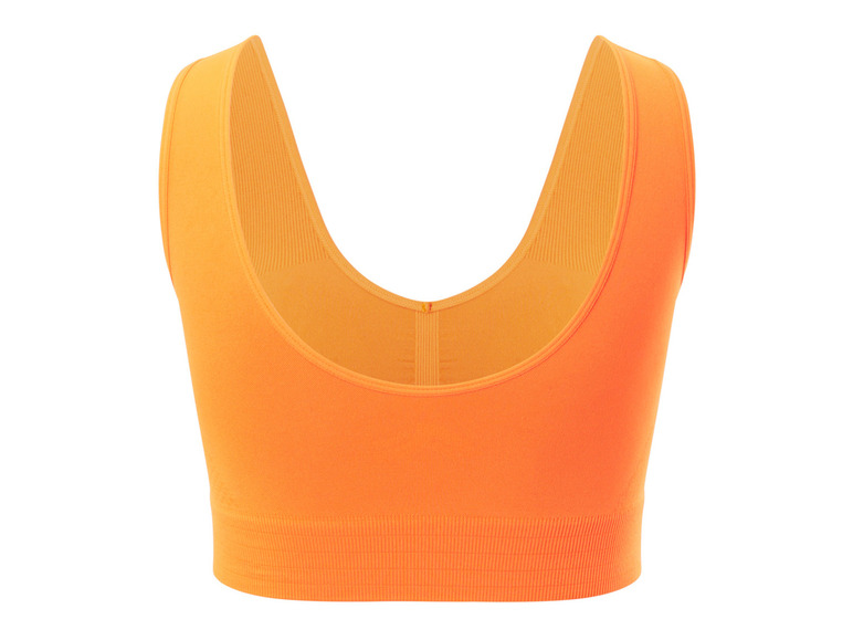 CRIVIT Damen Seamless-Sportbustier, Medium-Level, mit dynamischer Kühltechnologie