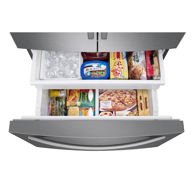 Samsung 27-cu ft French Door Refrigerator with Dual Ice Maker (Fingerprint Resistant Stainless Steel) ENERGY STAR