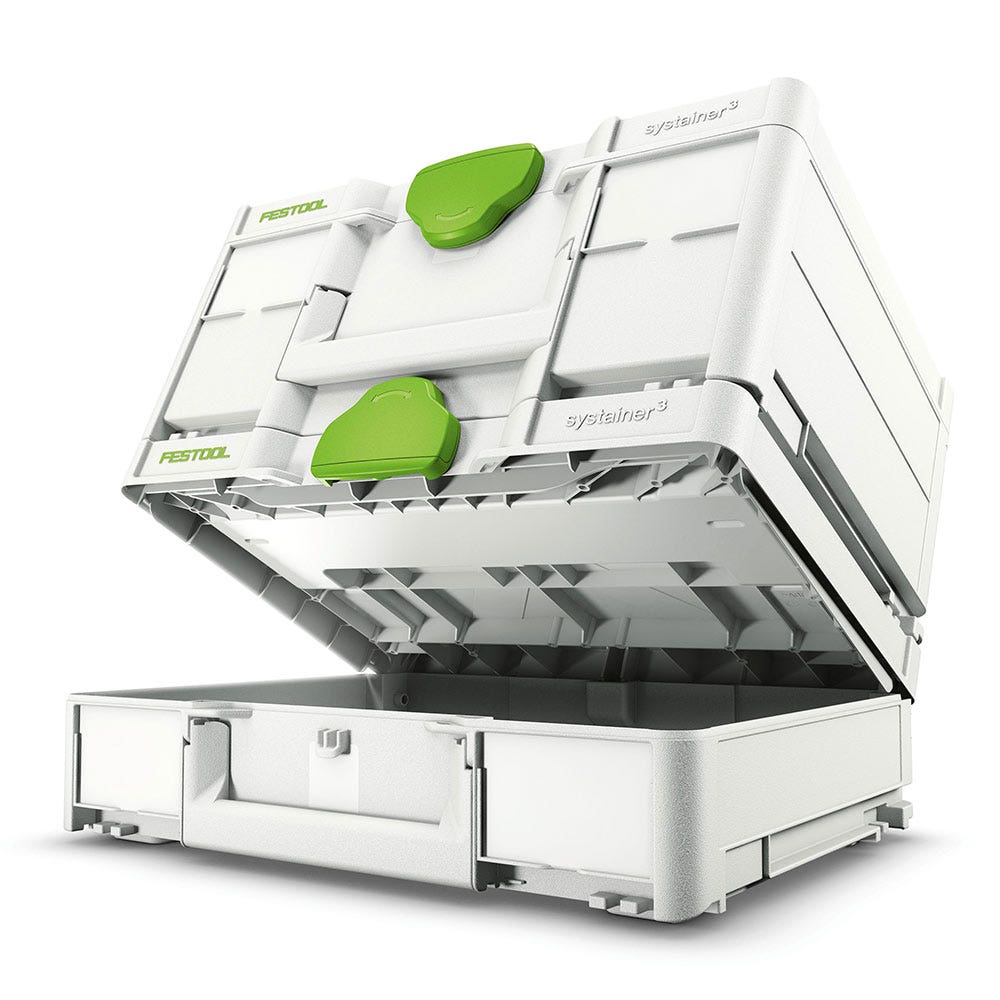 FESTOOL Systainer3 SYS 1 Medium 112mm x 396mm Storage Box 204840