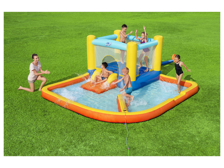 Bestway H2OGO!® Mega-Wasserpark Beach Bounce™ mit Dauergebläse