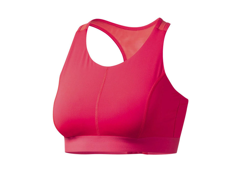 CRIVIT Damen Sportbustier, High-Level, mit Mesh-Einsätzen