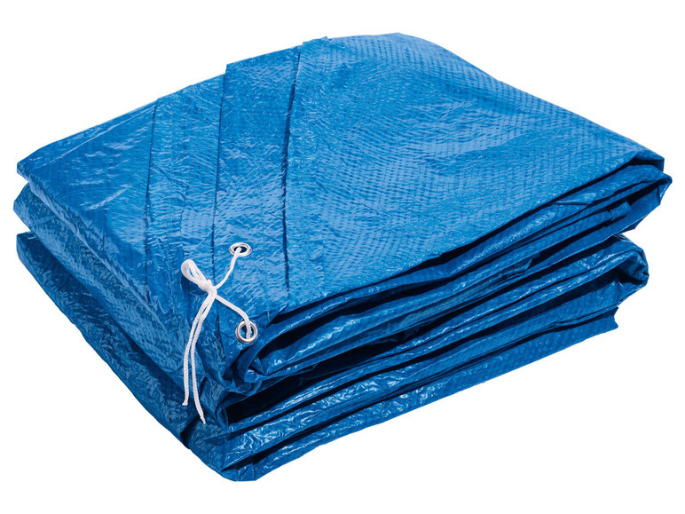 CRIVIT Quick-up Pool-Set, Ø 450 x H 122 cm, Komplett-Set mit Filterpumpe, Leiter, Planen