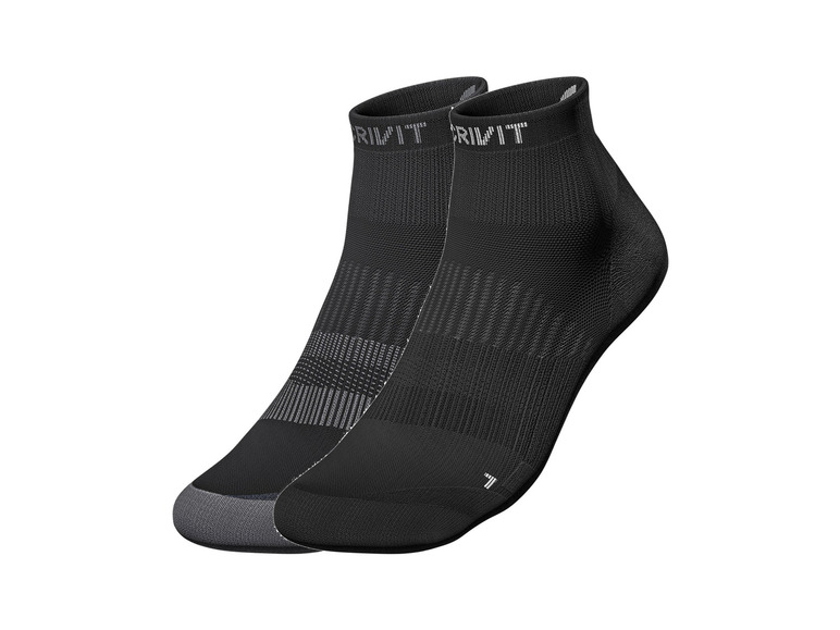 CRIVIT Damen Laufsocken, 2 Paar, feuchtigkeitsregulierung