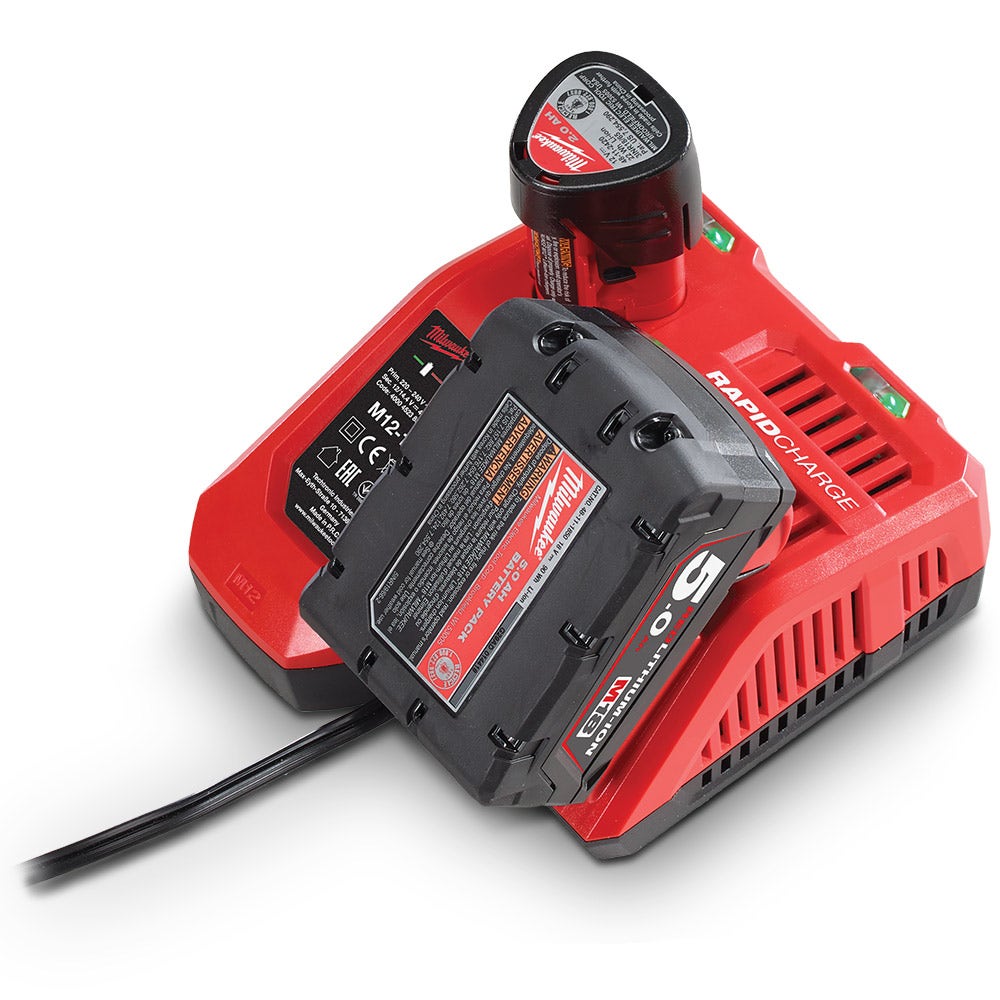 MILWAUKEE 12V/18V 4.5/6.0Ah Multi Voltage Rapid Charger M12-18FC