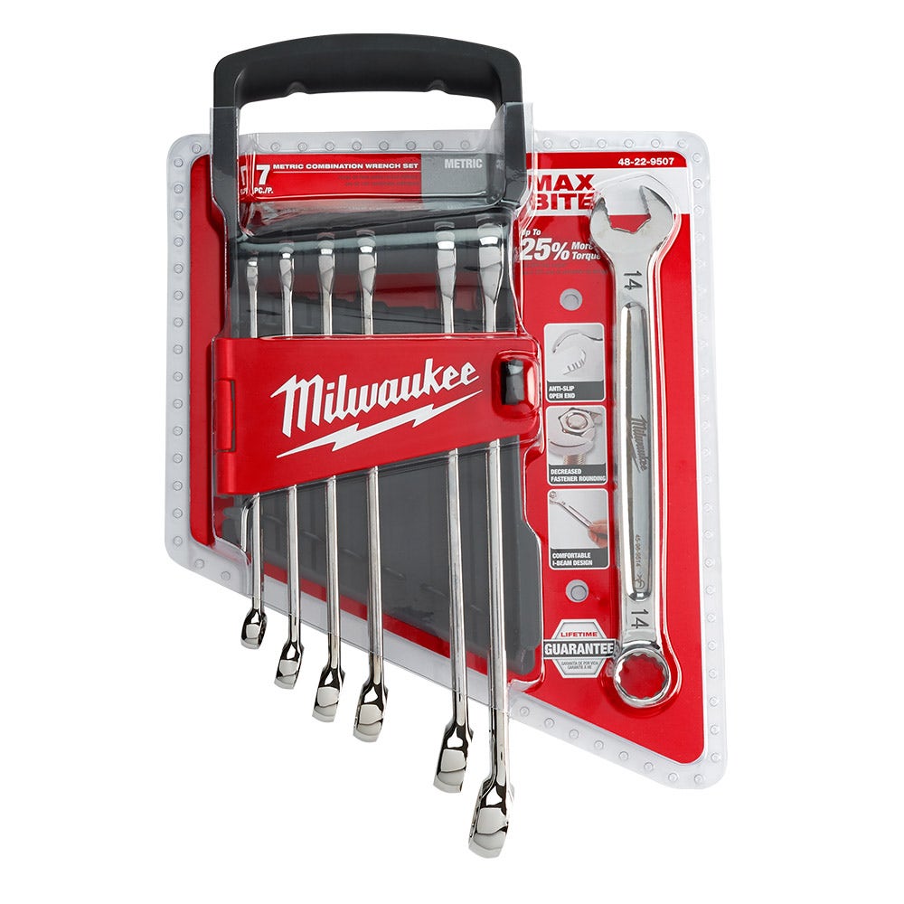 MILWAUKEE 7 Piece Metric Combination Wrench Set 48229507