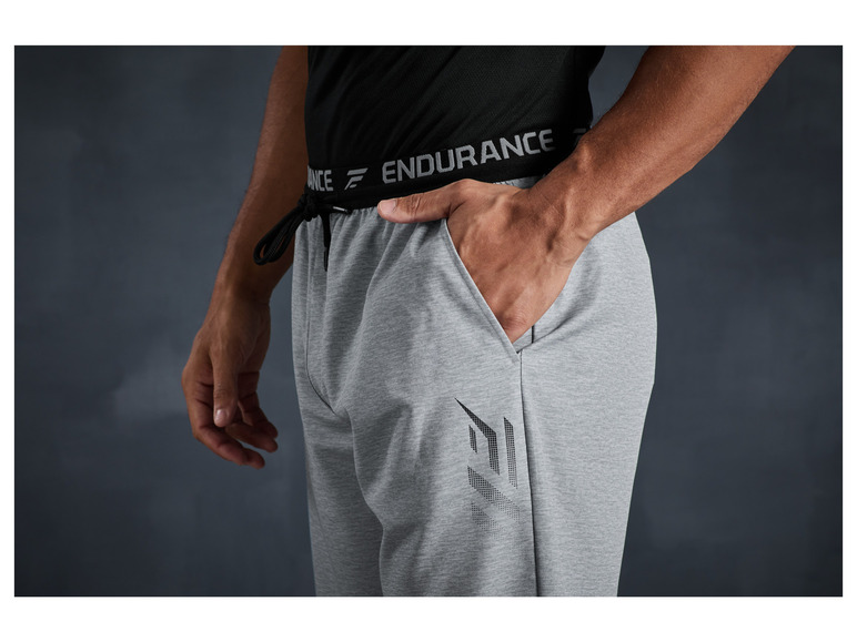 CRIVIT Herren Funktionsshorts, umlaufender Print am Bund