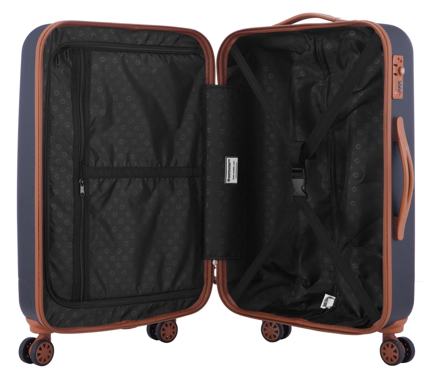 Wannsee - Suitcase hard shell dark blue matt