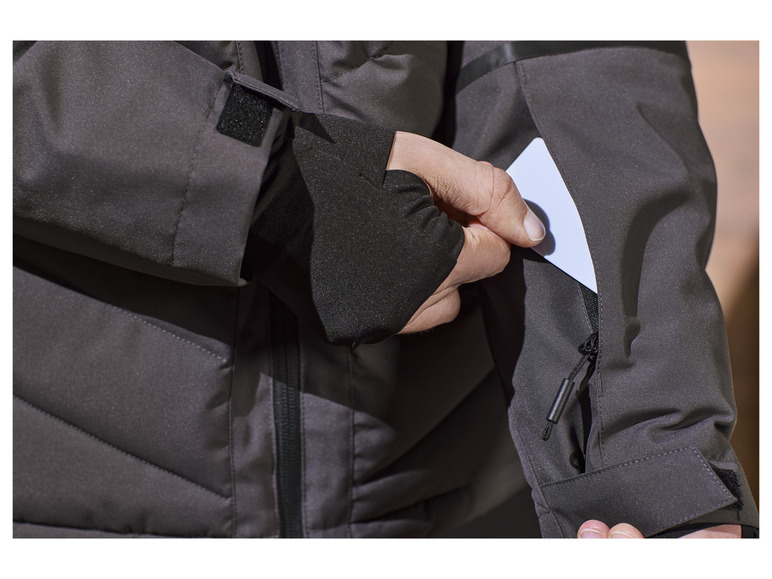 CRIVIT Herren Skijacke mit verstellbarem Schneefang