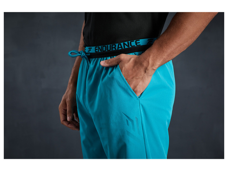 CRIVIT Herren Funktionsshorts, umlaufender Print am Bund