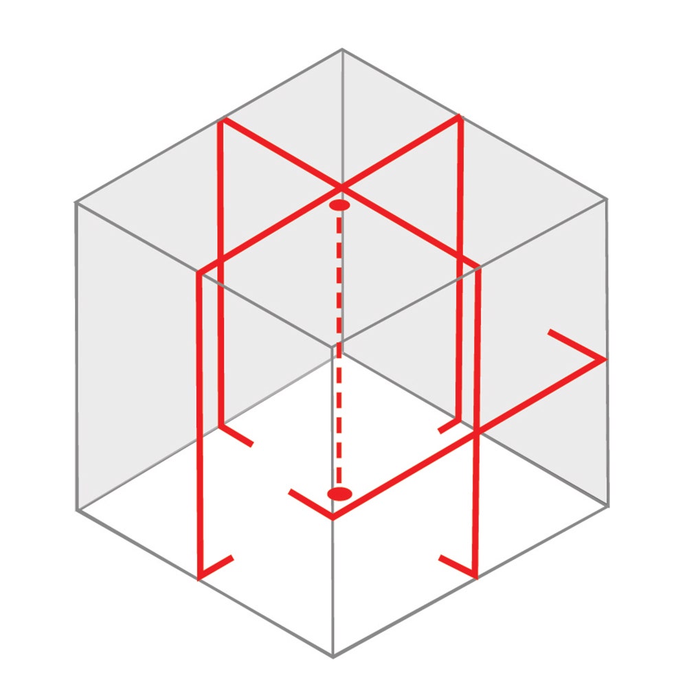 BOSCH Laser Measuring Multi Line Red Beam GLL5-50X 0601063N80