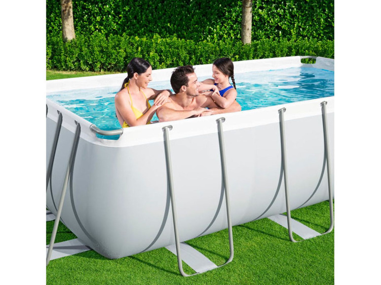 Bestway Power Steel™ Frame Pool Komplett-Set, eckig