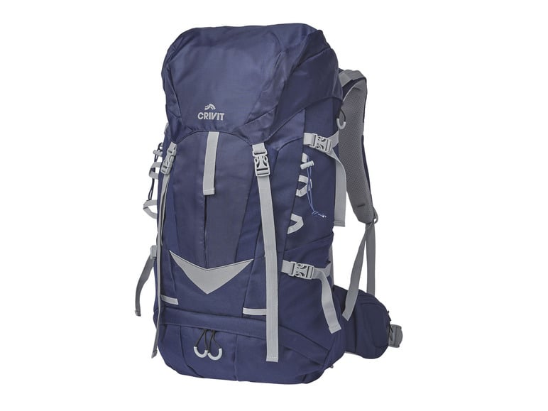 CRIVIT Wanderrucksack, 40 l, inkl. Regenschutzhülle