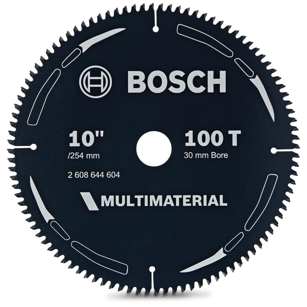 BOSCH 254mm 100T TCT Circular Saw Blade for Multi-Purpose Cutting – MULTIMATERIAL 2608644604