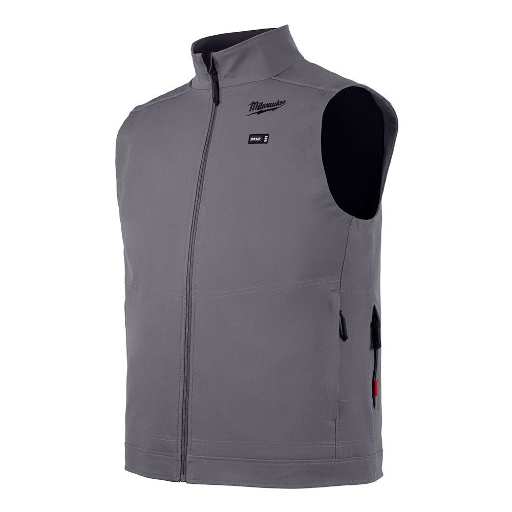 MILWAUKEE 12V TOUGHSHELL Heated Vest Grey Skin M12HVGREY10