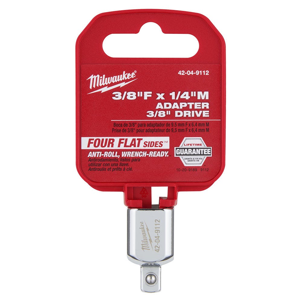 MILWAUKEE 3/8" Drive 3/8"F x 1/4"M Socket Adaptor 42049112