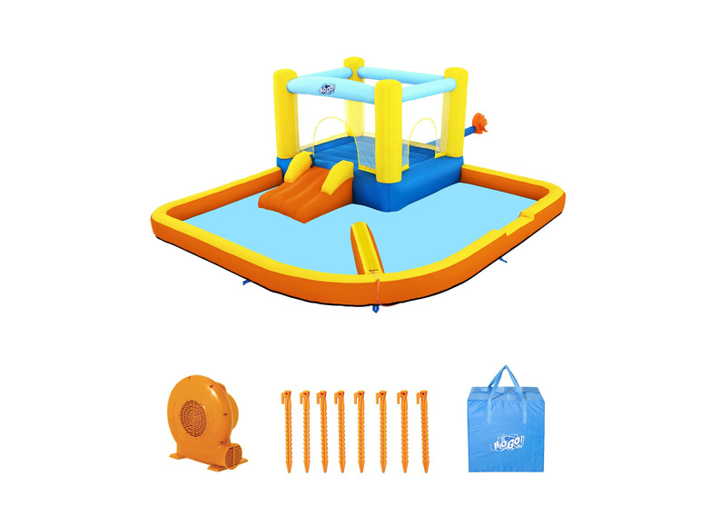 Bestway H2OGO!® Mega-Wasserpark Beach Bounce™ mit Dauergebläse