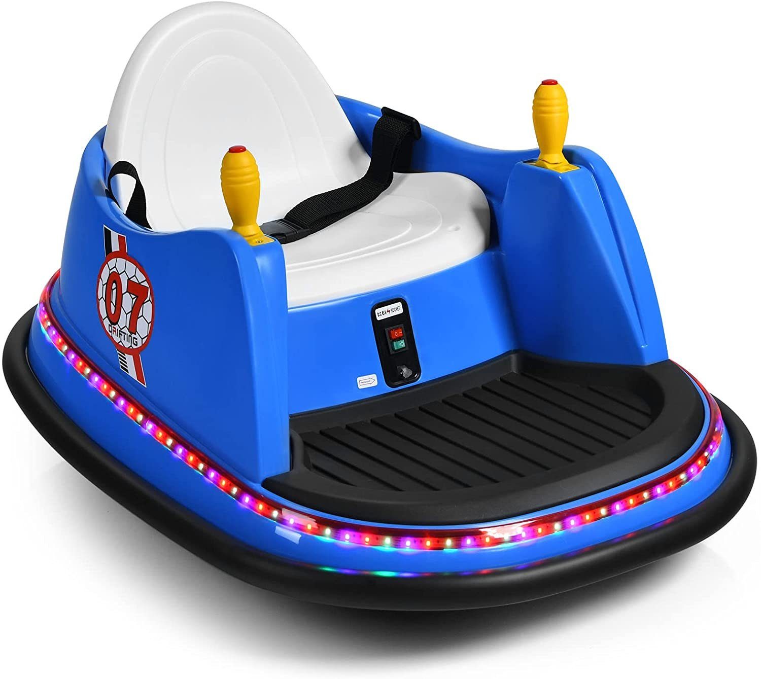 COSTWAY electric children's car 6V bumper car, one key to start