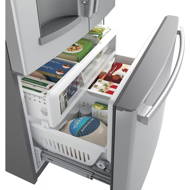 GE 27.7-cu ft French Door Refrigerator with Ice Maker (Fingerprint-resistant Stainless Steel) ENERGY STAR
