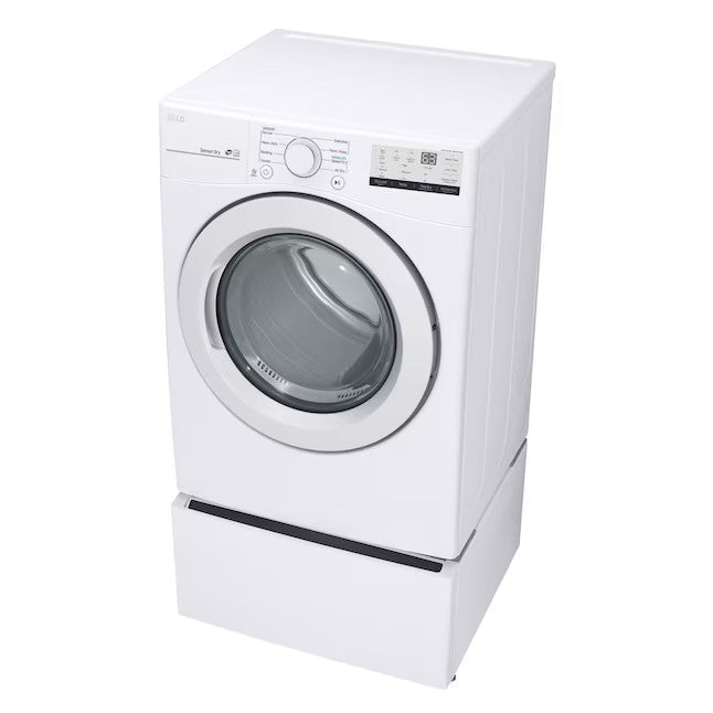 LG 7.4-cu ft Stackable Electric Dryer (White) ENERGY STAR