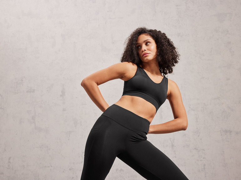 CRIVIT Damen Sport Bustier, Medium Level, seamless