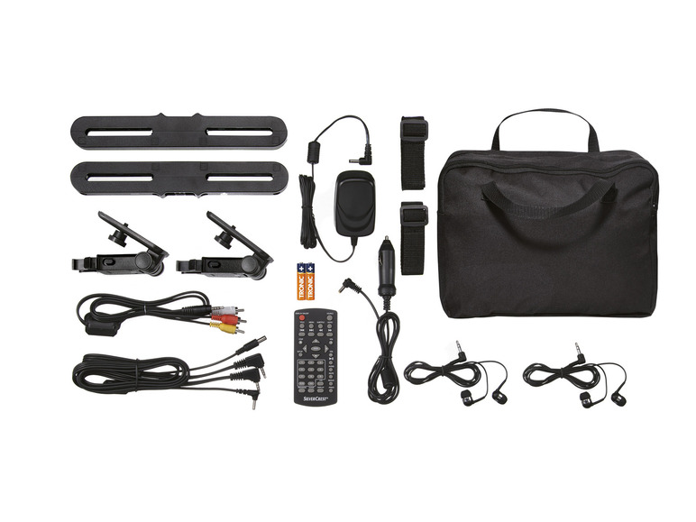 SILVERCREST® Tragbarer DVD-Player »SPDP 18 A1«, mit 2 Bildschirmen