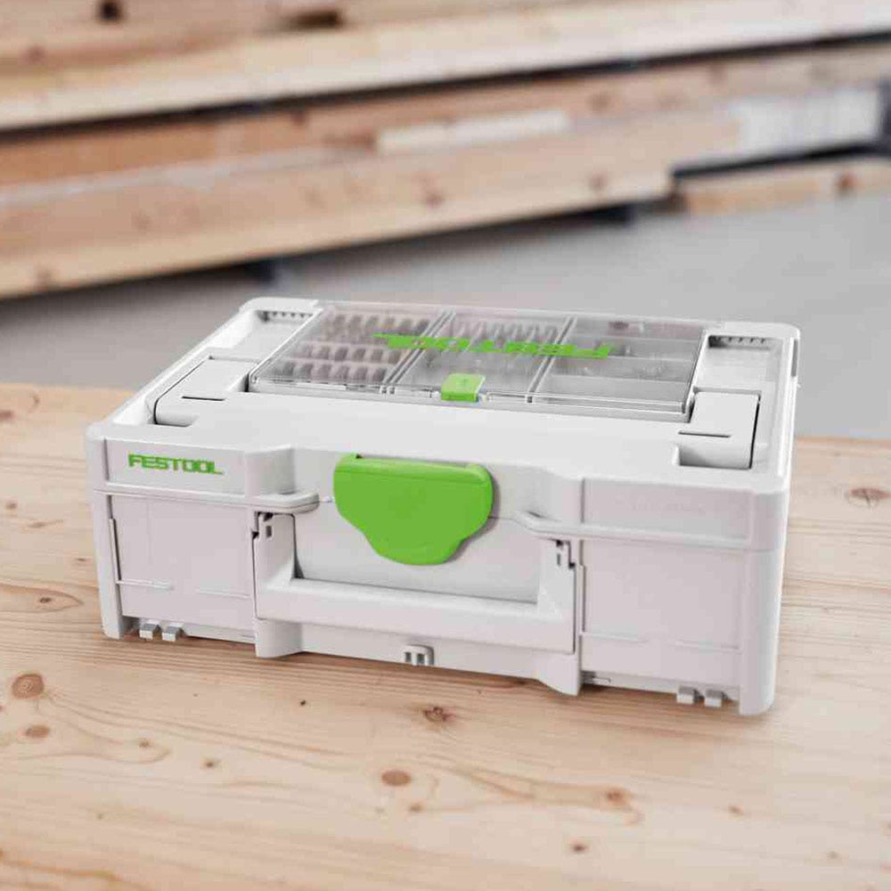 FESTOOL Systainer3 SYS 1.5 Medium 137mm x 396mm w/ Storage Lid 577346