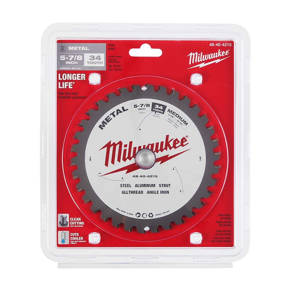 MILWAUKEE 149mm 34T Metal Circular Saw Blade 48404215