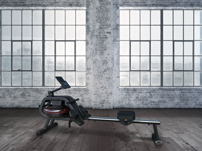 body coach Wasser-Rudergerät Gold Coast Rower Ruderzugmaschine Wasser-Bremssystem inkl. Brustgurt