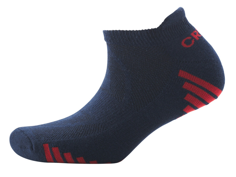 CRIVIT Herren Funktions-Sneakersocken, 5 Paar, mit Bio-Baumwolle